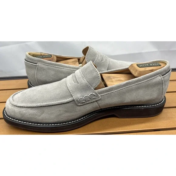NEW! FootJoy Loafers 11 M Gray Suede Penny Loafers Classic Slip-on FJ Golf - Picture 7 of 10